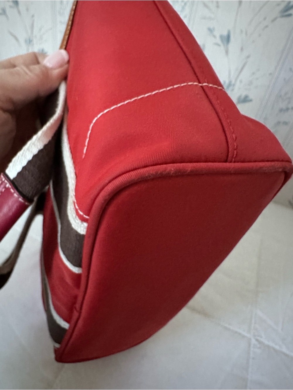 Coach Hampton Mini Red Tote - Picture 9 of 14